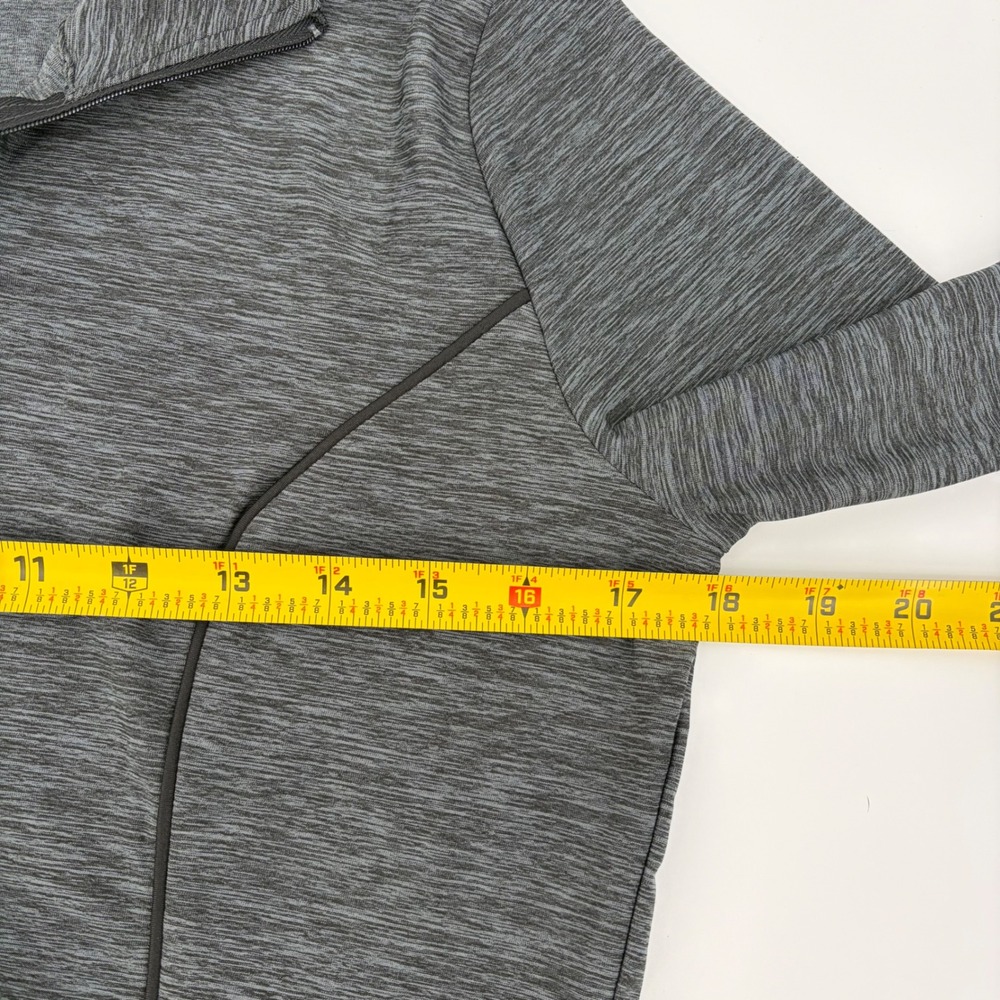 Motherhood Maternity Jacket Small Gray Ruched Zip Up Activewear Athleisure Yoga - Picture 8 of 9